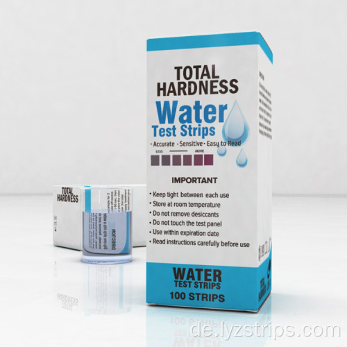 Gesamtwasserhärte Teststreifen Wassertestkits